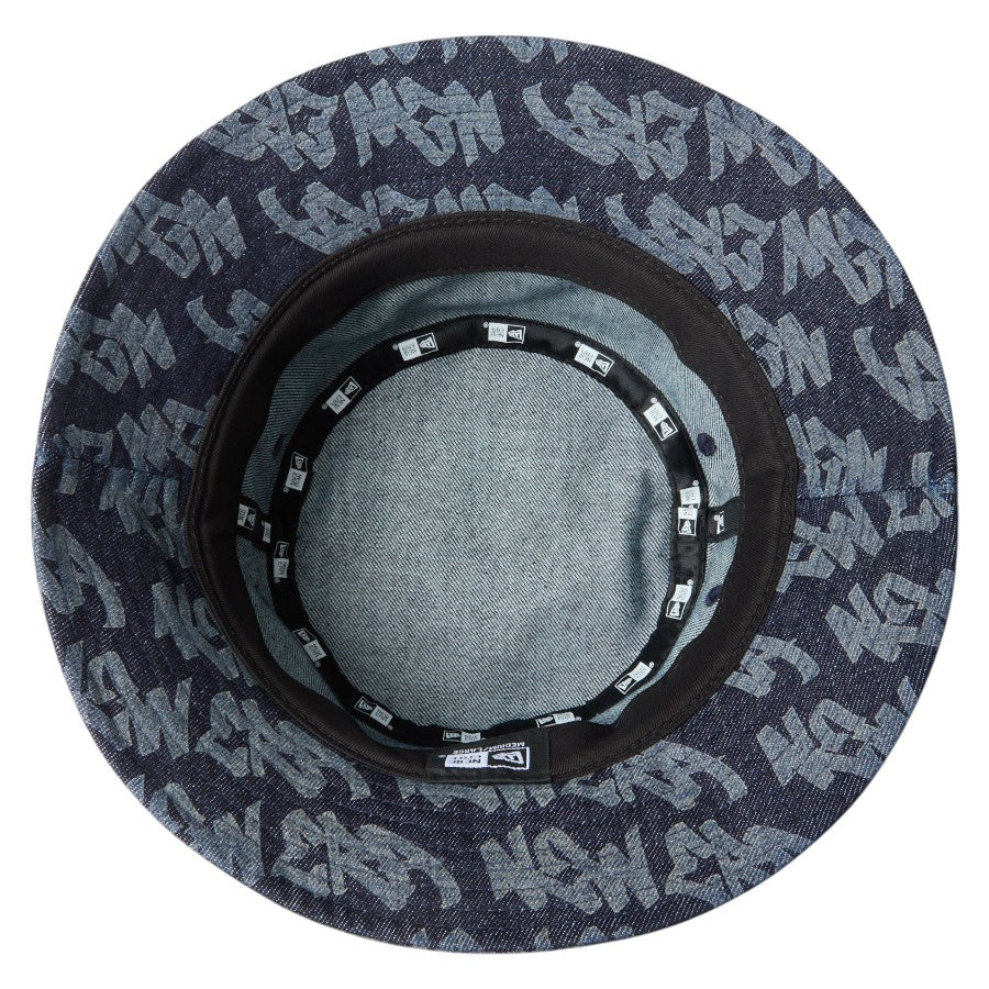 ニューエラ ハット NEW ERA HAT バケハ バケット01 Laser Burn Out レーザー加工 インディゴ デニム 14744780 インナー