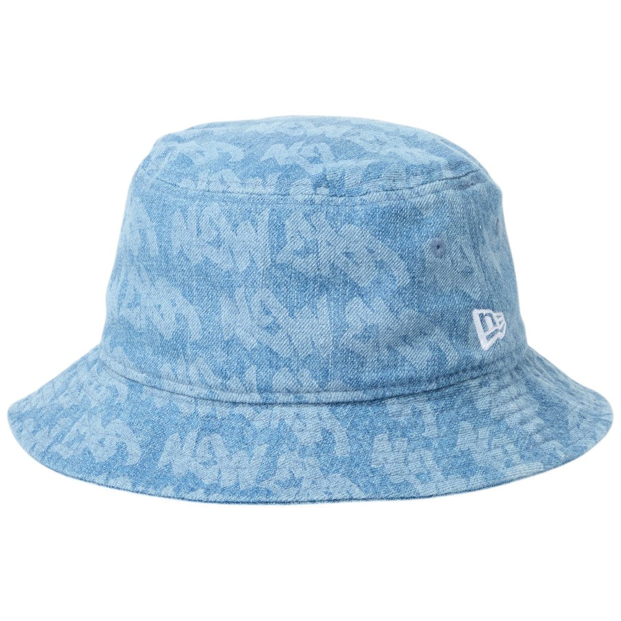 ニューエラ ハット NEW ERA HAT バケハ バケット01 Laser Burn Out レーザー加工 ウォッシュドデニム 14744779 右斜め前
