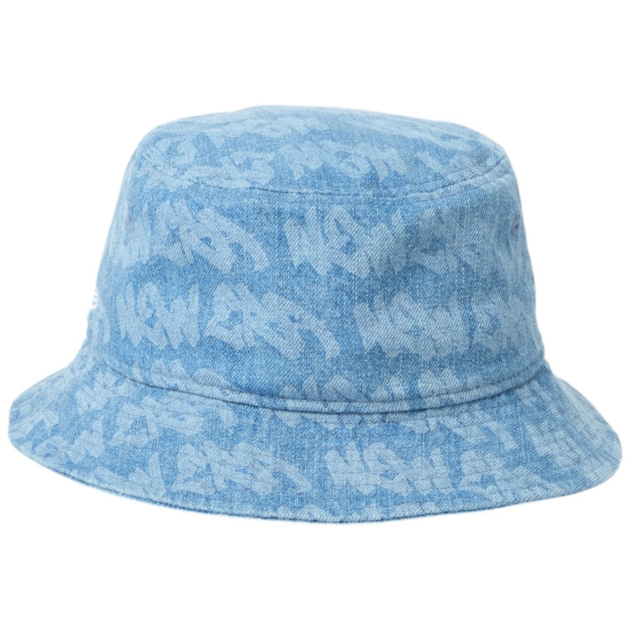 ニューエラ ハット NEW ERA HAT バケハ バケット01 Laser Burn Out レーザー加工 ウォッシュドデニム 14744779 背面