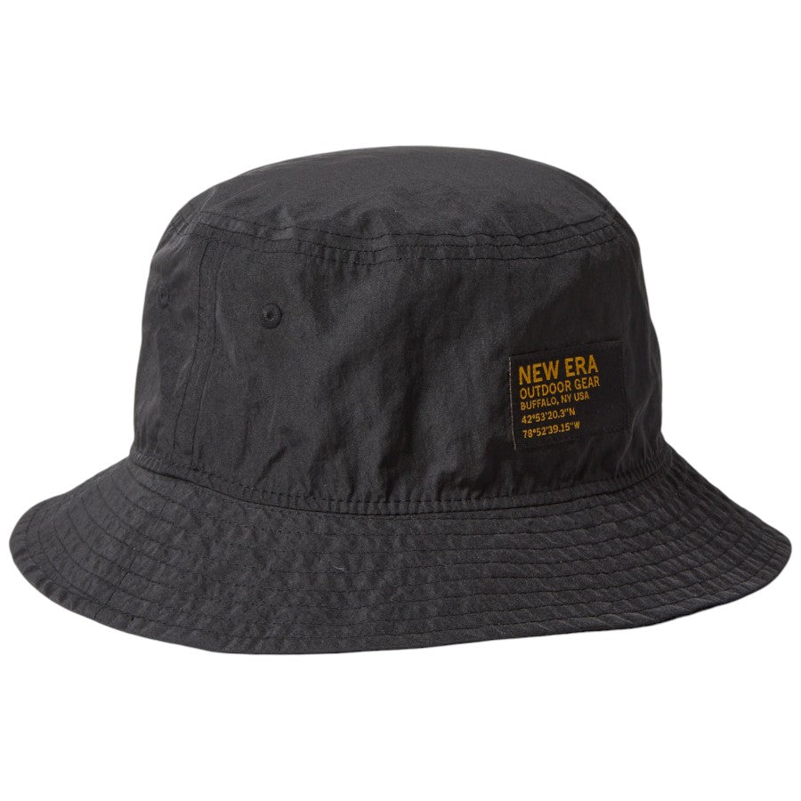 ニューエラ ハット 帽子 NEW ERA HAT バケット01 CORDURA コーデュラ Chambray ブラック 14774329｜アウトドア 左斜め前