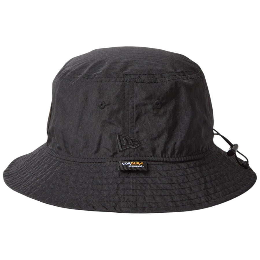 ニューエラ ハット 帽子 NEW ERA HAT バケット01 CORDURA コーデュラ Chambray ブラック 14774329｜アウトドア 左サイド