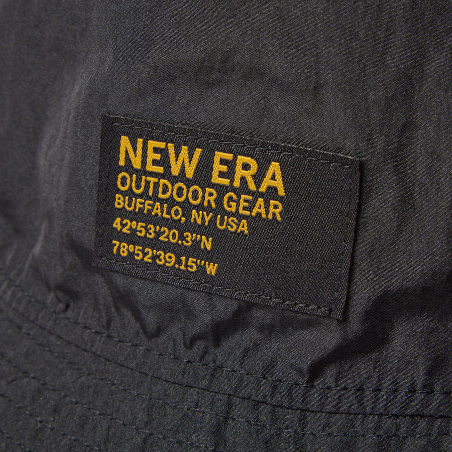 ニューエラ ハット 帽子 NEW ERA HAT バケット01 CORDURA コーデュラ Chambray ブラック 14774329｜アウトドア フロントパッチ