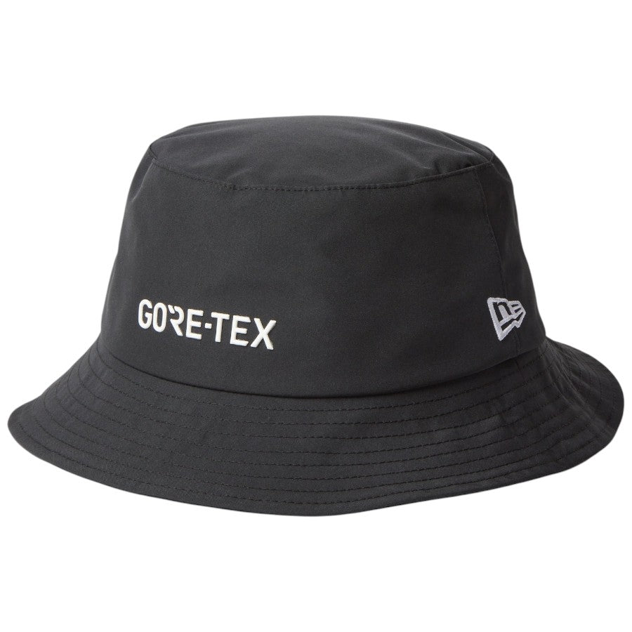 ニューエラ ハット 帽子 NEW ERA HAT バケット01 ドローコード GORE-TEX ゴアテックス 2L ブラック 14774326｜アウトドア 右斜め前