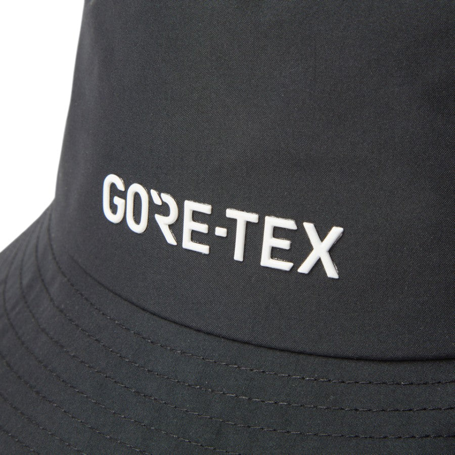 ニューエラ ハット 帽子 NEW ERA HAT バケット01 ドローコード GORE-TEX ゴアテックス 2L ブラック 14774326｜アウトドア フロントロゴ