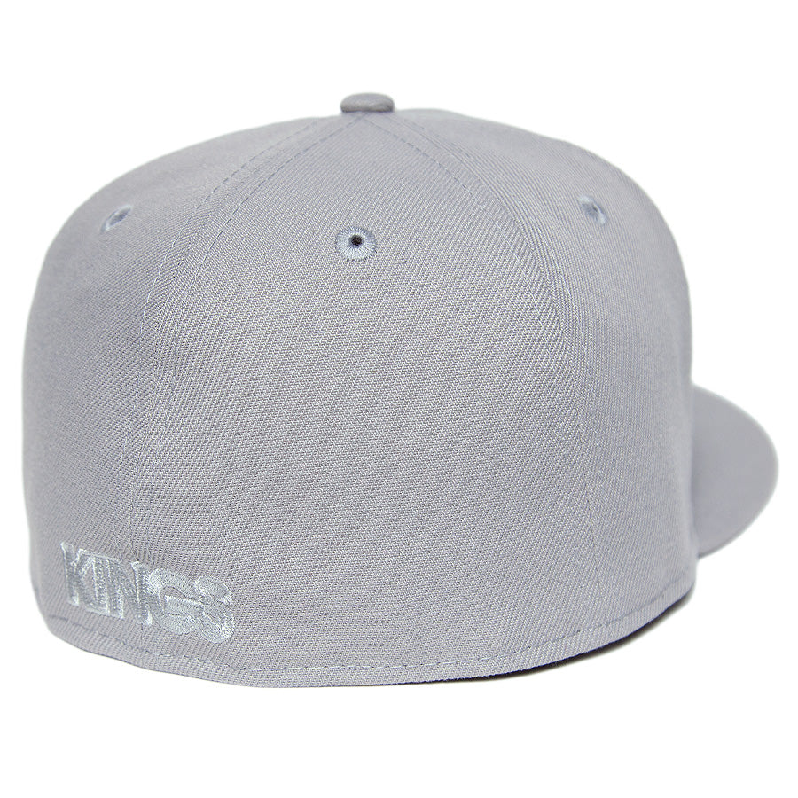 ニューエラ キャップ NEW ERA CAP CUSTUM KINGS 別注 59FIFTY ANTIQUE K グレー ホワイト 70900898 背面