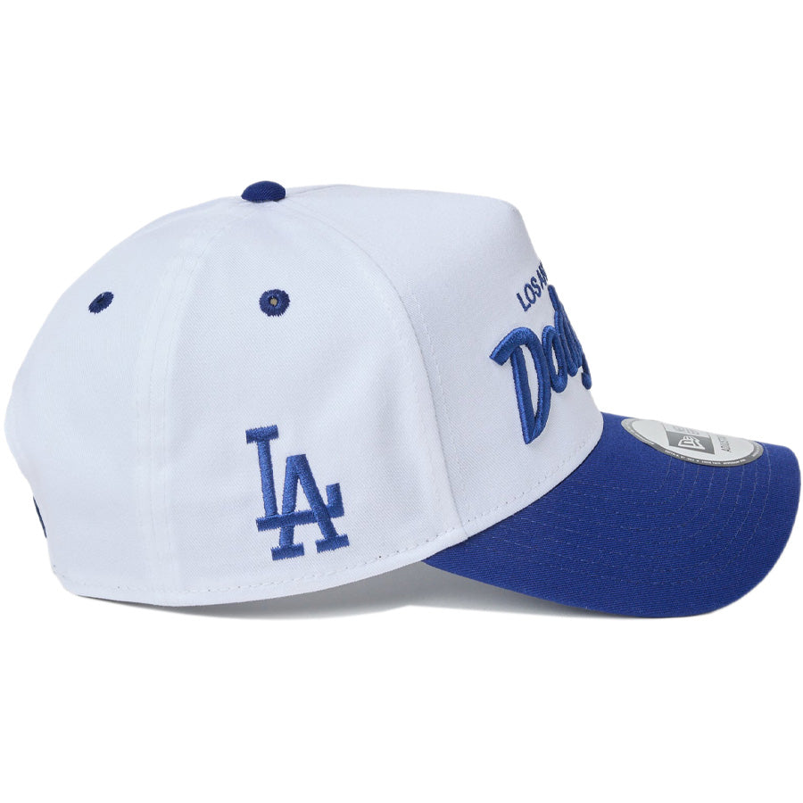 ニューエラ キャップ NEW ERA CAP GOLF 9FORTY A-Frame MLB 2-Tone ロサンゼルス ドジャース ホワイト/ダークロイヤル 14747308 | ゴルフ 右サイド