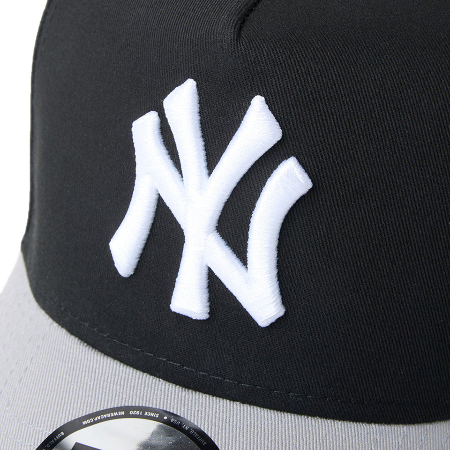 ニューエラ キャップ NEW ERA GOLF 9FORTY A-Frame MLB 2-Tone ニューヨーク ヤンキース ブラック/グレー 14747300 | ゴルフ フロントロゴ