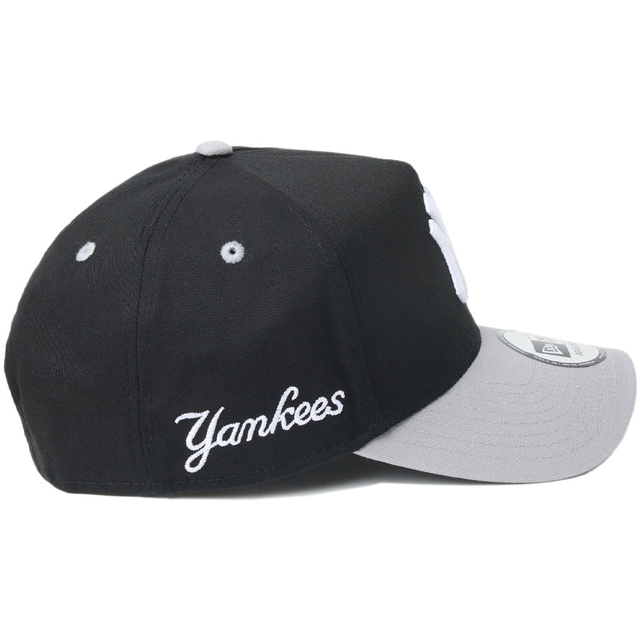 ニューエラ キャップ NEW ERA GOLF 9FORTY A-Frame MLB 2-Tone ニューヨーク ヤンキース ブラック/グレー 14747300 | ゴルフ 右サイド