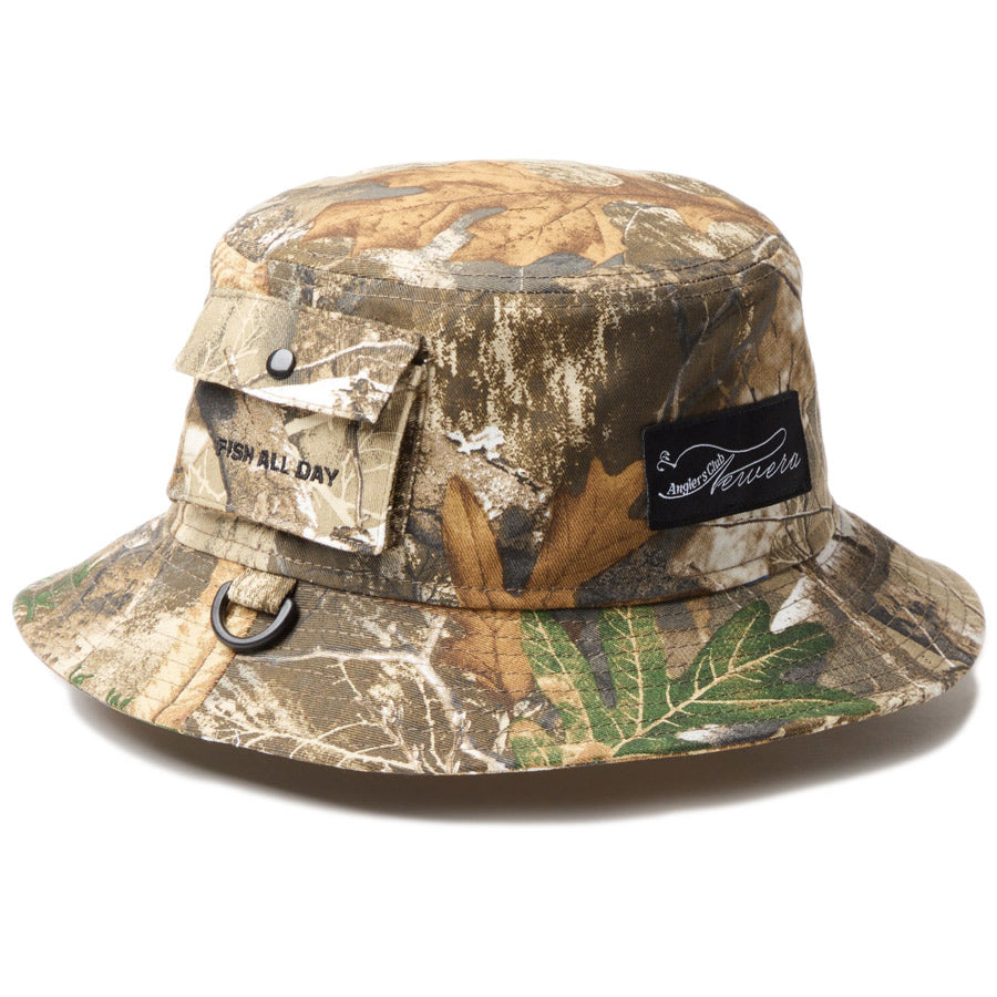 ニューエラ ハット NEW ERA バケット01 ループ Angler's Club FISHING フィッシング リアルツリーカモ 14774324 | アウトドア 左斜め