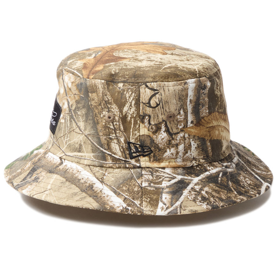 ニューエラ ハット NEW ERA バケット01 ループ Angler's Club FISHING フィッシング リアルツリーカモ 14774324 | アウトドア 左サイド