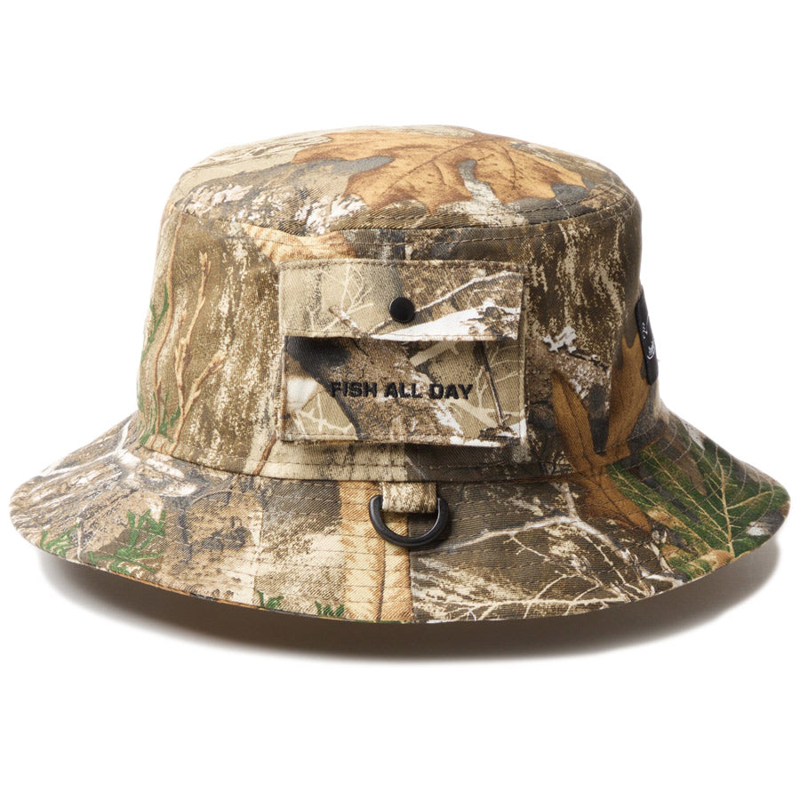 ニューエラ ハット NEW ERA バケット01 ループ Angler's Club FISHING フィッシング リアルツリーカモ 14774324 | アウトドア 右サイド