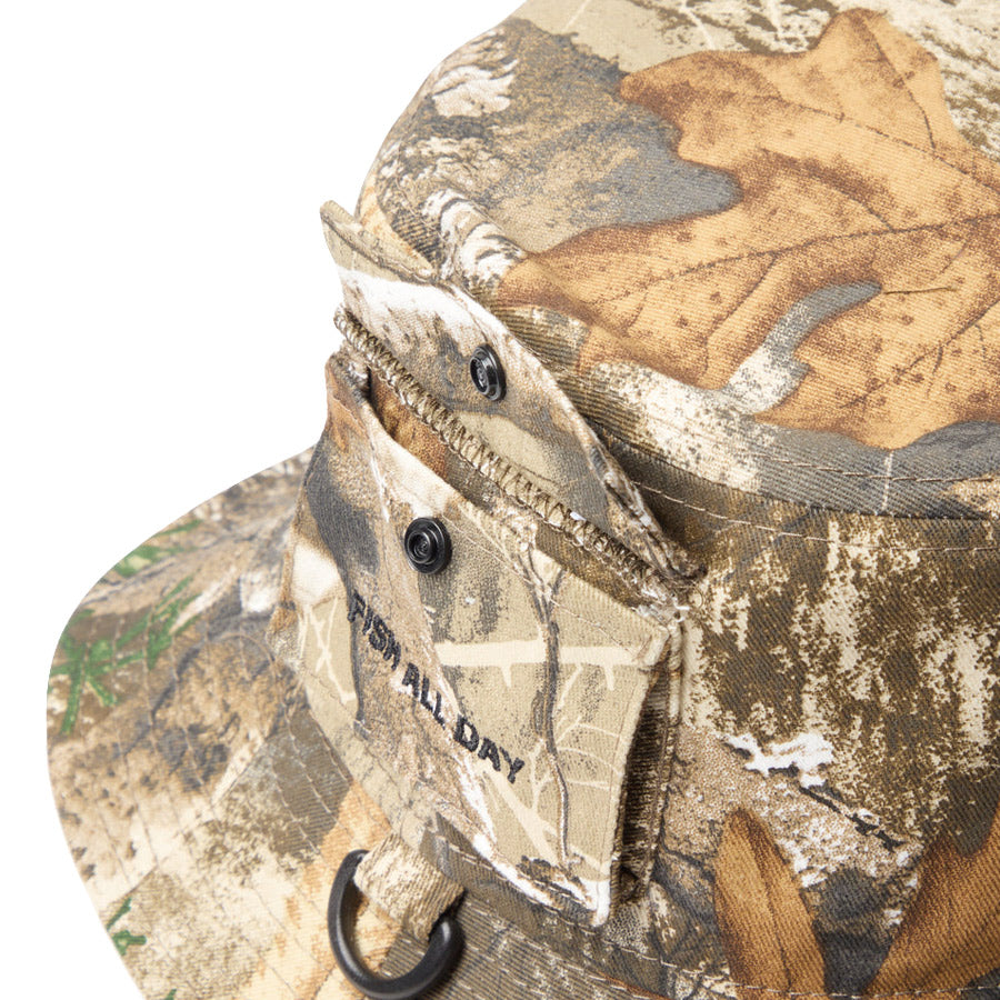 ニューエラ ハット NEW ERA バケット01 ループ Angler's Club FISHING フィッシング リアルツリーカモ 14774324 | アウトドア サイドポケット