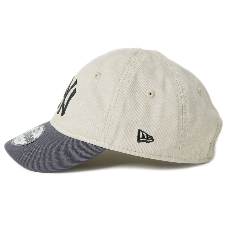 ニューエラ キャップ NEW ERA CAP KIDS BABY My 1st 9TWENTY 2-Tone ニューヨーク ヤンキース ストーン/グラファイト 14747096 左サイド