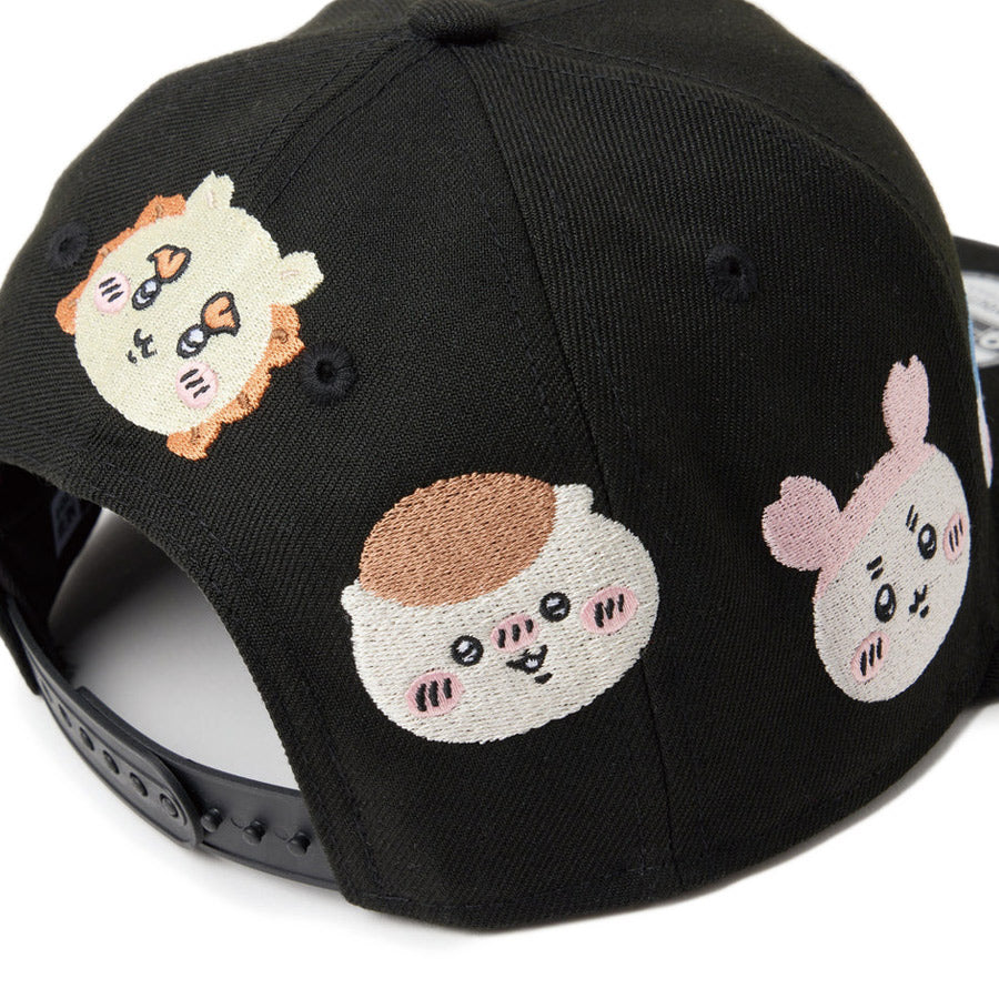 ニューエラ キャップ NEW ERA CAP KIDS 子供 Youth 9FIFTY ちいかわ / キャラALL OVER ブラック 14864474 右後ろ