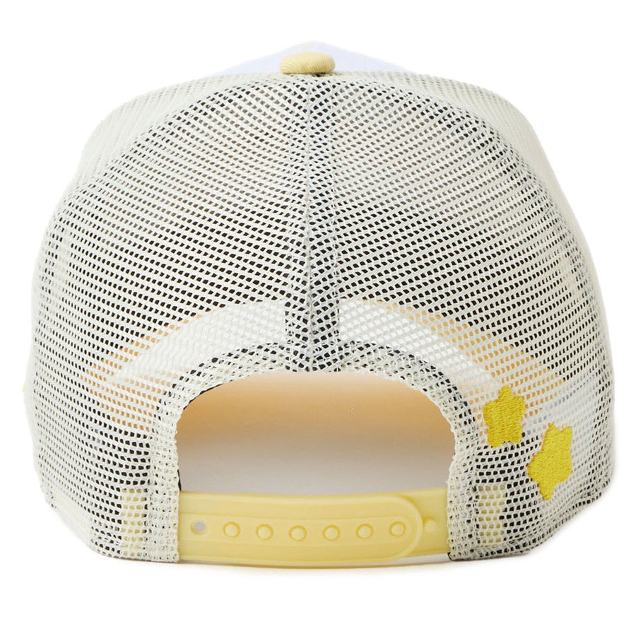 ニューエラ キャップ NEW ERA KIDS 子供Youth 9FORTY A-Frame トラッカー ちいかわ / ちいかわ・ハチワレ・うさぎ ホワイト/ソフトイエロー 14864476 背面