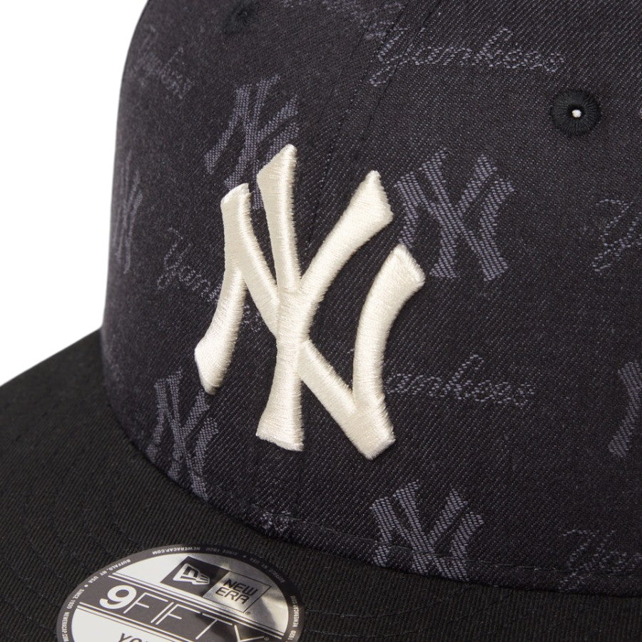 ニューエラ キャップ 帽子 NEW ERA CAP KIDS キッズ Youth 9FIFTY MLB Jacquard ジャカード ニューヨーク ヤンキース ブラック 14746966 フロントロゴ