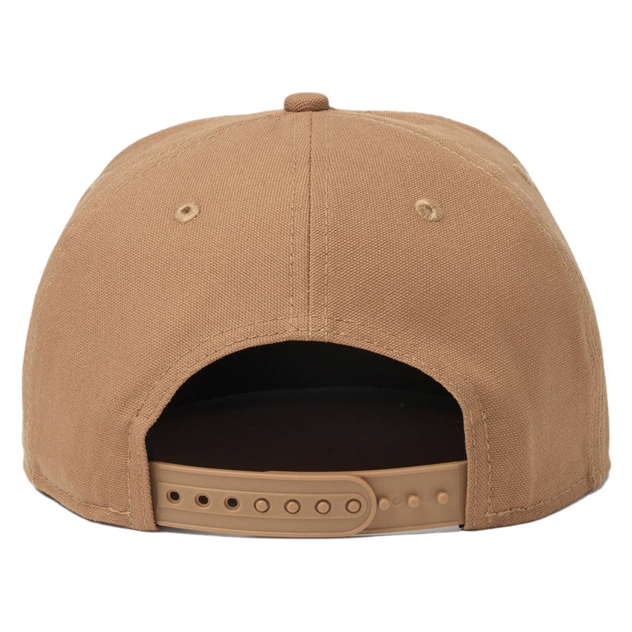 ニューエラ キャップ 帽子 NEW ERA CAP KIDS キッズ Youth 9FIFTY MLB Duck Canvas ダック キャンバス ニューヨーク ヤンキース ライトブロンズ 14746968 リア