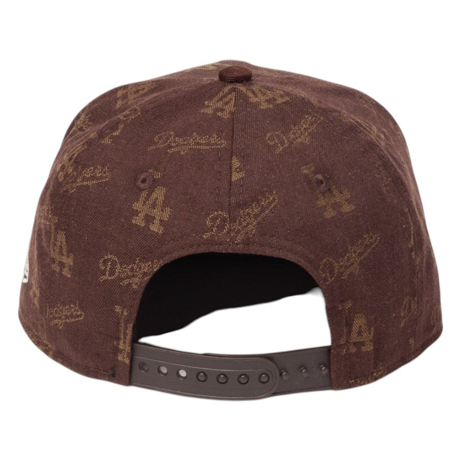 ニューエラ キャップ 帽子 NEW ERA CAP KIDS キッズ Youth 9FIFTY MLB Jacquard ジャカード ロサンゼルス ドジャース ブラウン 14746974 背面