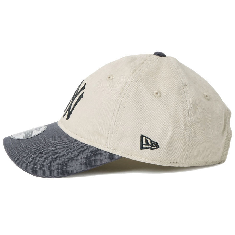 ニューエラ キャップ NEW ERA CAP KIDS キッズ Youth 9TWENTY 2-Tone ニューヨーク ヤンキース ストーン/グラファイト 14747045 左サイド