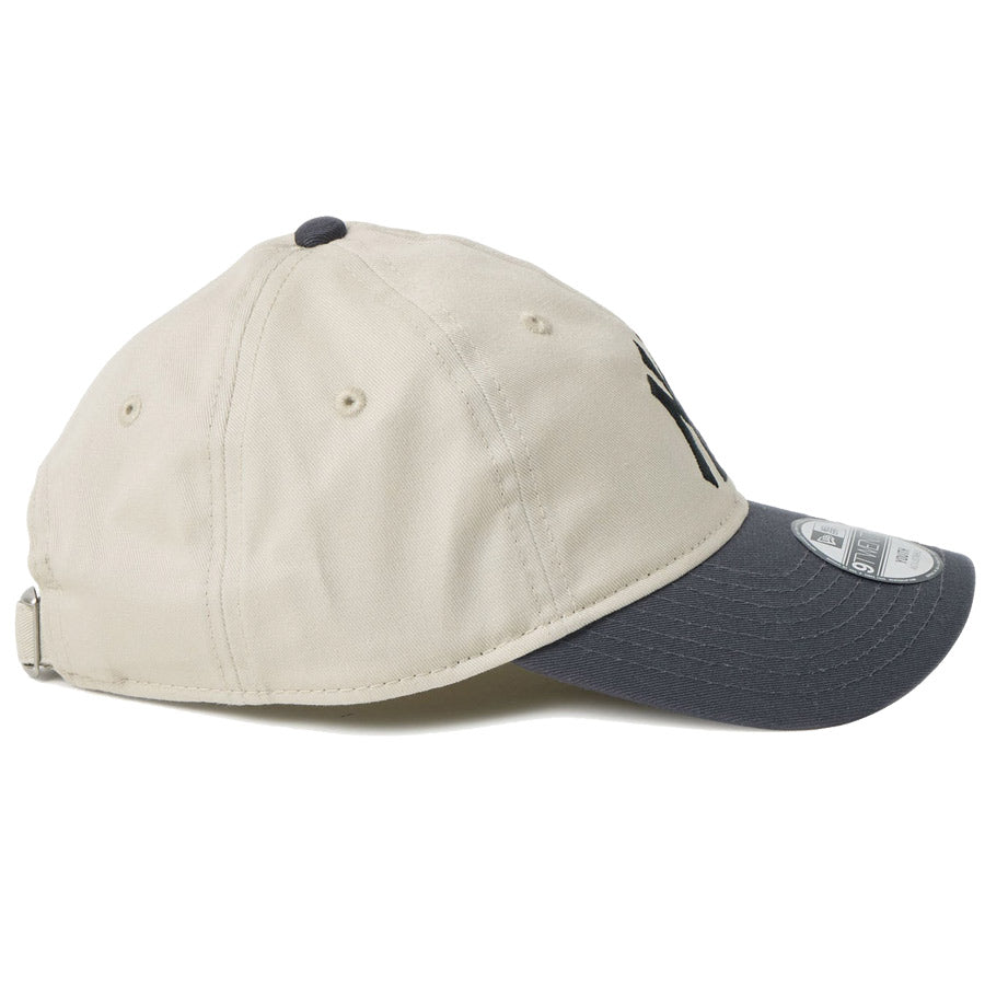 ニューエラ キャップ NEW ERA CAP KIDS キッズ Youth 9TWENTY 2-Tone ニューヨーク ヤンキース ストーン/グラファイト 14747045 右サイド