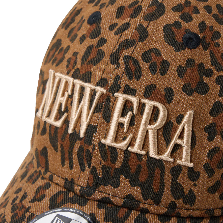 ニューエラ キャップ NEW ERA KIDS キッズ Youth 9TWENTY レオパード Leopard ブラウン ベージュ 14747052 フロントロゴ