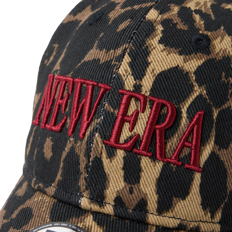 ニューエラ キャップ NEW ERA KIDS キッズ Youth 9TWENTY レオパード Leopard ブラウン レッド 14747053 フロントロゴ