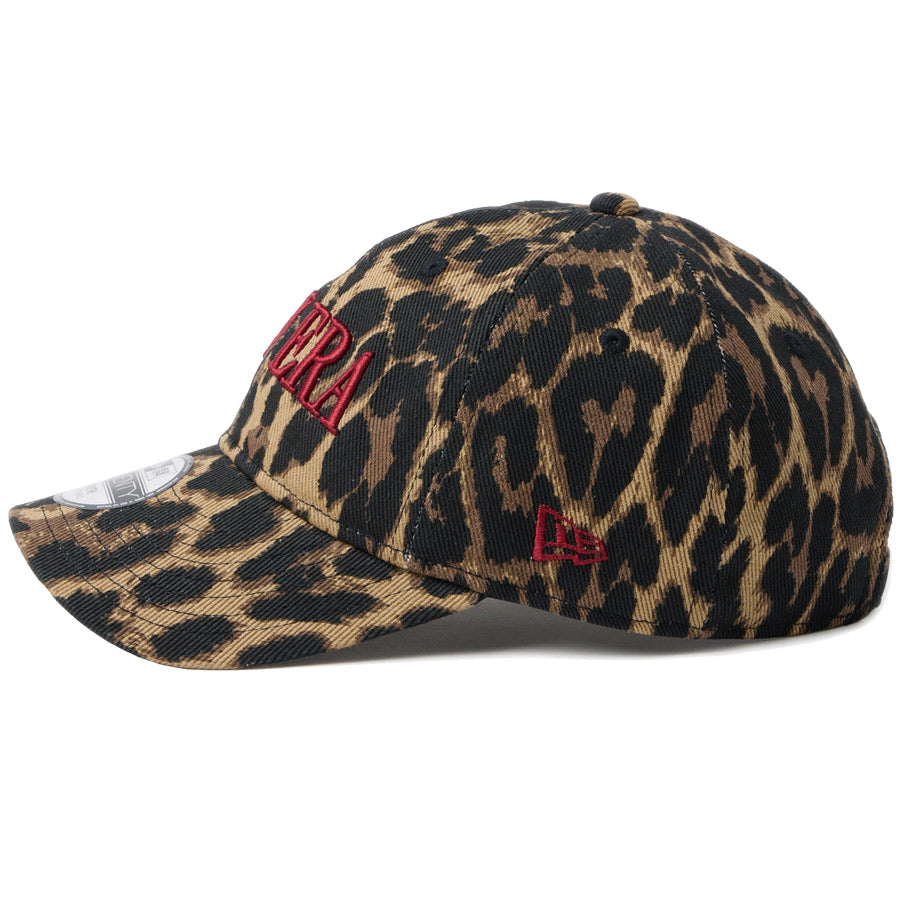 ニューエラ キャップ NEW ERA KIDS キッズ Youth 9TWENTY レオパード Leopard ブラウン レッド 14747053 左サイド