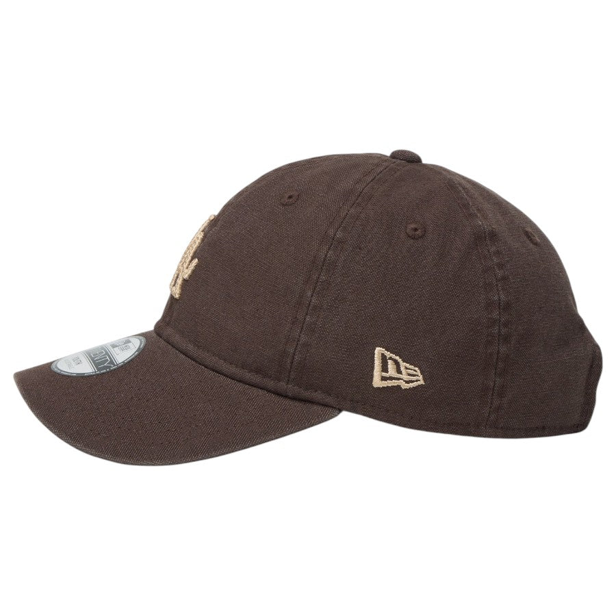 ニューエラ キャップ 帽子 NEW ERA CAP KIDS キッズ Youth 9TWENTY ロサンゼルス ドジャース Cooperstown Washed Duck ブラウンスエード 14747060 左サイド