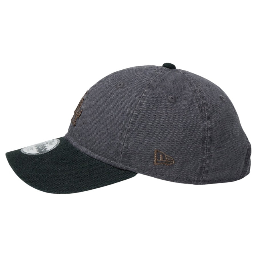 ニューエラ キャップ 帽子 NEW ERA CAP KIDS キッズ Youth 9TWENTY ロサンゼルス ドジャース Cooperstown Washed Duck グラファイト ブラック 14747059 左サイド