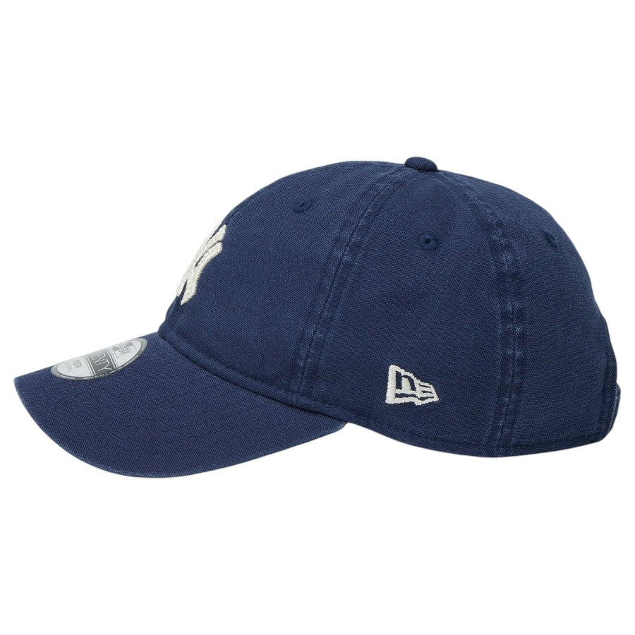 ニューエラ キャップ 帽子 NEW ERA CAP KIDS キッズ Youth 9TWENTY ニューヨーク ヤンキース Cooperstown Washed Duck オーシャンサイドブルー 14747039 左サイド