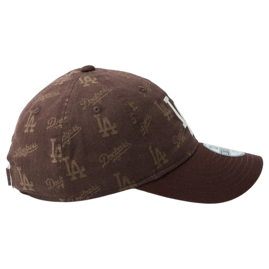 ニューエラ キャップ NEW ERA KIDS キッズ Youth 子供 9TWENTY MLB Jacquard ジャカード ロサンゼルス ドジャース ブラウン 14747064 右サイド