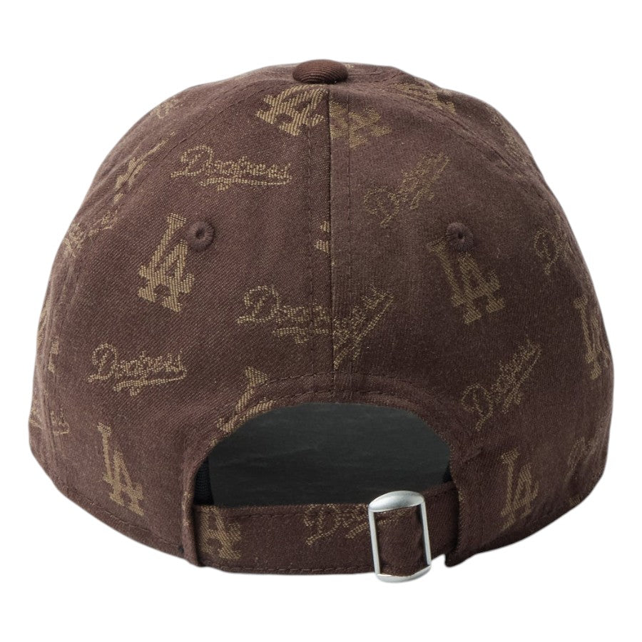 ニューエラ キャップ NEW ERA KIDS キッズ Youth 子供 9TWENTY MLB Jacquard ジャカード ロサンゼルス ドジャース ブラウン 14747064 背面