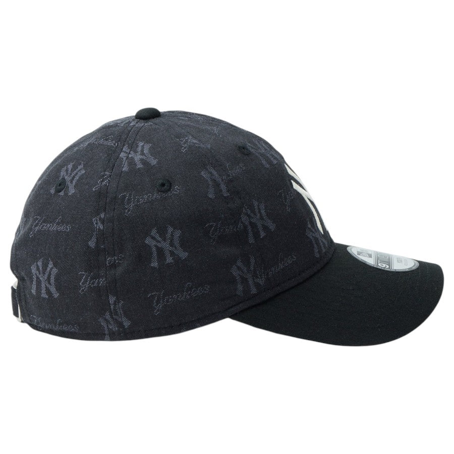ニューエラ キャップ NEW ERA KIDS キッズ Youth 子供 9TWENTY MLB Jacquard ジャカード ニューヨーク ヤンキース ブラック 14747044 右サイド