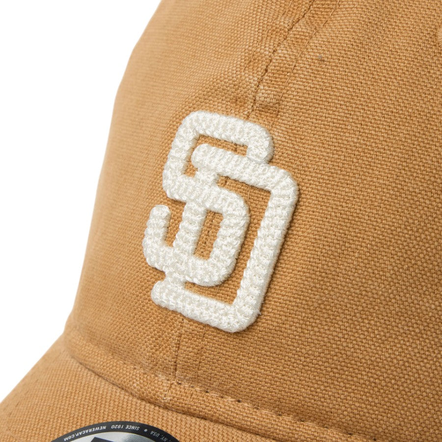 ニューエラ キャップ 帽子 NEW ERA CAP KIDS キッズ Youth 9TWENTY サンディエゴ パドレス Cooperstown Washed Duck ライトブロンズ 14747035 フロントロゴ