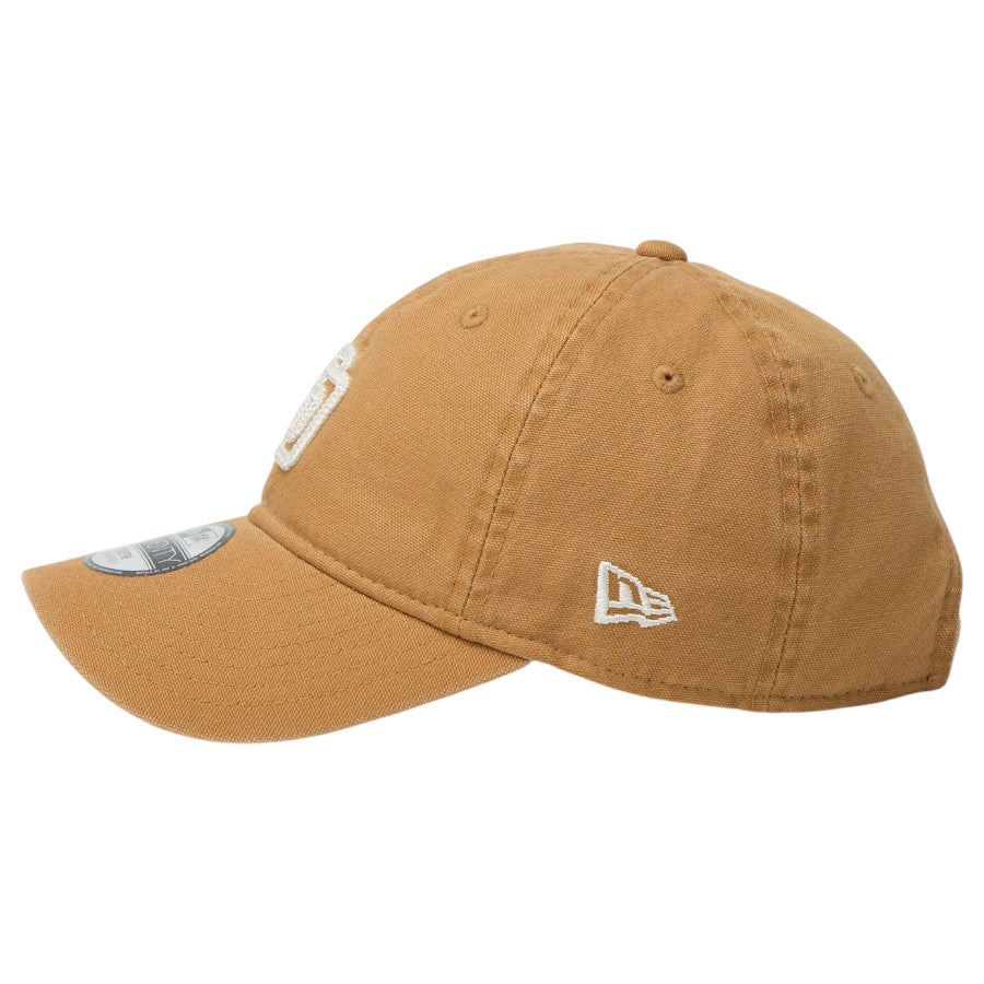ニューエラ キャップ 帽子 NEW ERA CAP KIDS キッズ Youth 9TWENTY サンディエゴ パドレス Cooperstown Washed Duck ライトブロンズ 14747035 左サイド