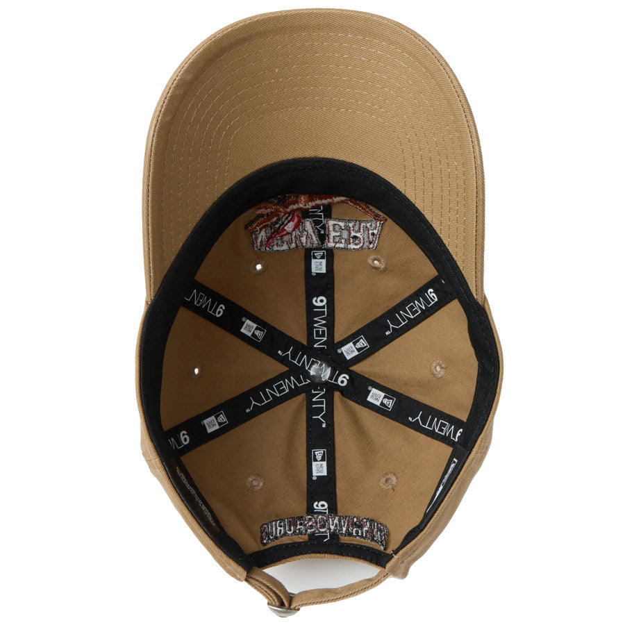 ニューエラ キャップ NEW ERA KIDS キッズ Youth 9TWENTY 最強王図鑑 ティラノサウルス カーキ 14857674 バイザー 裏