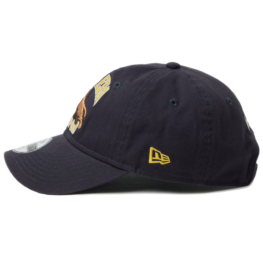 ニューエラ キャップ NEW ERA KIDS キッズ Youth 9TWENTY 最強王図鑑 ライオン ネイビー 14857675 左サイド