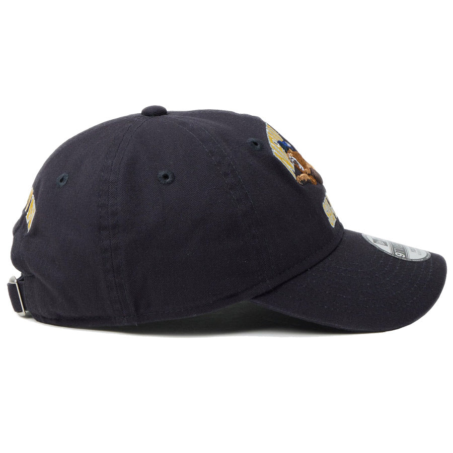 ニューエラ キャップ NEW ERA KIDS キッズ Youth 9TWENTY 最強王図鑑 ライオン ネイビー 14857675 右サイド