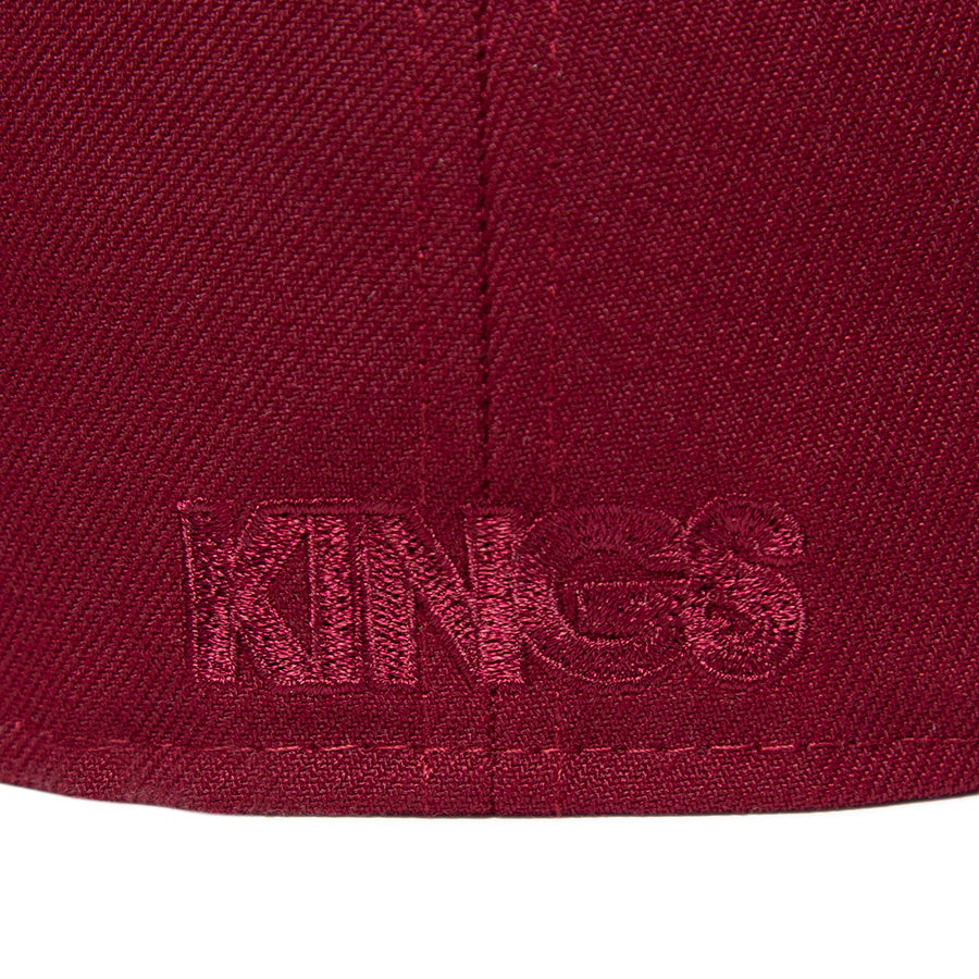 ニューエラ キャップ 帽子 NEW ERA CAP CUSTUM カスタム KINGS 別注 59FIFTY ANTIQUE K カーディナル ホワイト グレーアンダーバイザー 71030811 キングスロゴ
