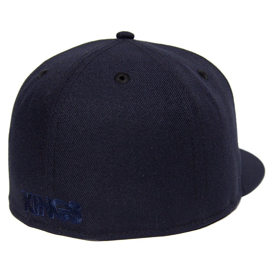 ニューエラ キャップ 帽子 NEW ERA CAP CUSTUM カスタム KINGS 別注 59FIFTY ANTIQUE K ネイビー ホワイト ケリーアンダーバイザー 70900899 リアロゴ