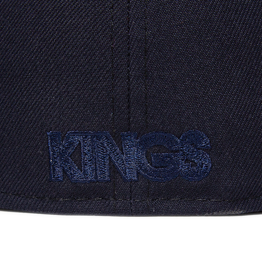 ニューエラ キャップ 帽子 NEW ERA CAP CUSTUM カスタム KINGS 別注 59FIFTY ANTIQUE K ネイビー ホワイト ケリーアンダーバイザー 70900899 キングスロゴ