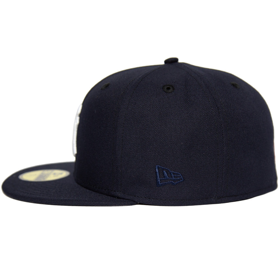 ニューエラ キャップ 帽子 NEW ERA CAP CUSTUM カスタム KINGS 別注 59FIFTY ニューヨーク ヤンキース ネイビー グレーアンダーバイザー 71038654 左サイド