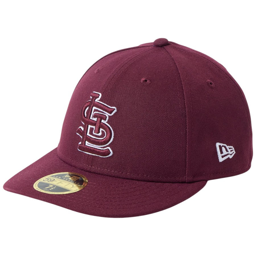 ニューエラ キャップ NEW ERA CAP Low Profile LP 59FIFTY MLB Color Variation セントルイス カージナルス バーガンディー 14744685 右斜め前