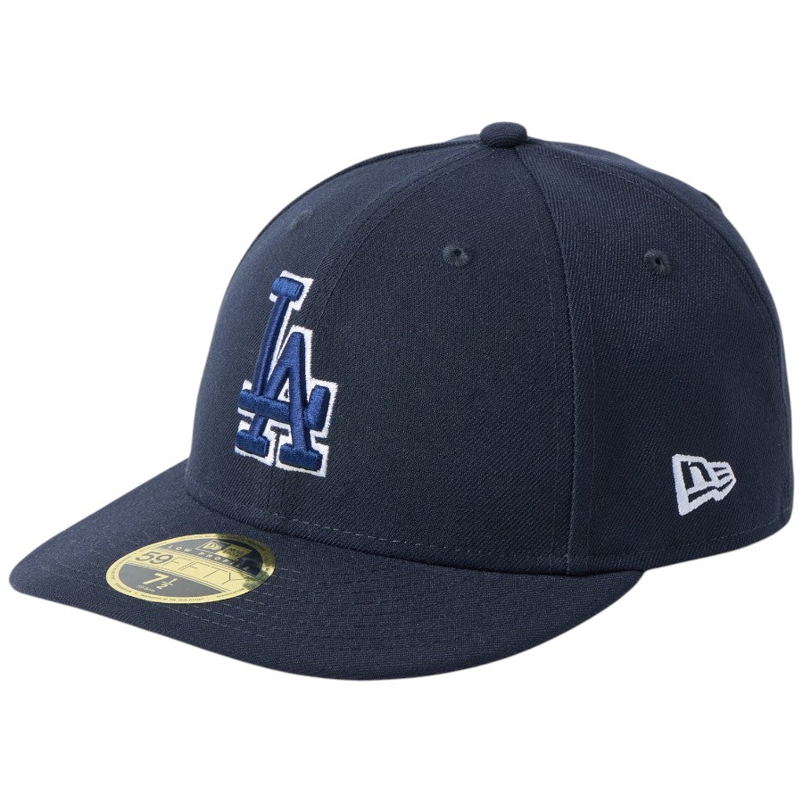 ニューエラ キャップ NEW ERA CAP Low Profile LP 59FIFTY MLB Color Variation ロサンゼルス ドジャース ネイビー 14744688 右斜め前