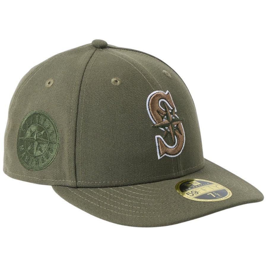 ニューエラ キャップ NEW ERA CAP Low Profile LP 59FIFTY MLB Color Variation シアトル マリナーズ ダークブラッシュ 14744686 左斜め前