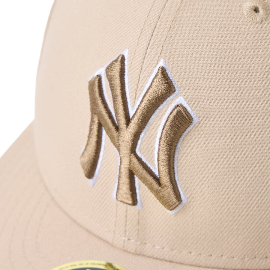 ニューエラ キャップ NEW ERA CAP Low Profile LP 59FIFTY MLB Color Variation ニューヨーク ヤンキース ニューベージュ 14744687 フロントロゴ 