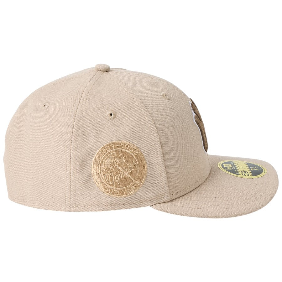 ニューエラ キャップ NEW ERA CAP Low Profile LP 59FIFTY MLB Color Variation ニューヨーク ヤンキース ニューベージュ 14744687 右サイド