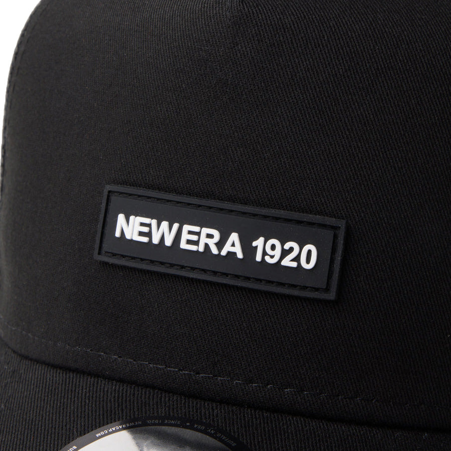 ニューエラ キャップ NEW ERA CAP 9FORTY A-Frame トラッカー Rubber Patch ラバーパッチ NEW ERA 1920 ブラック 14744882 フロントロゴ