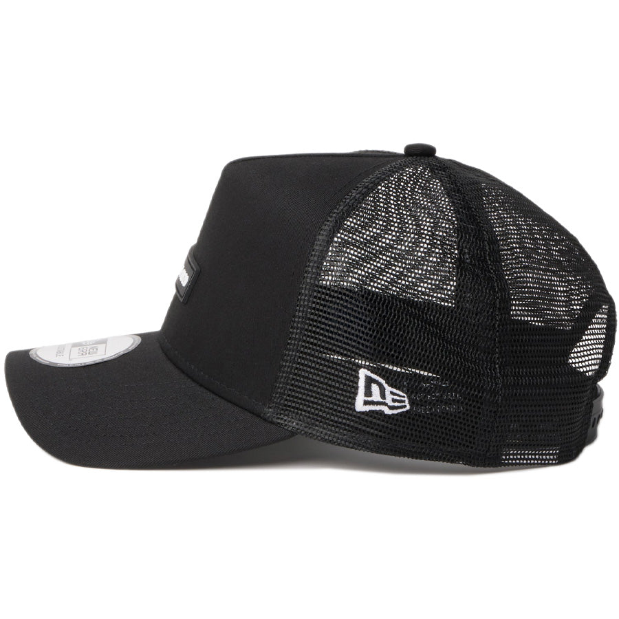 ニューエラ キャップ NEW ERA CAP 9FORTY A-Frame トラッカー Rubber Patch ラバーパッチ NEW ERA 1920 ブラック 14744882 左サイド