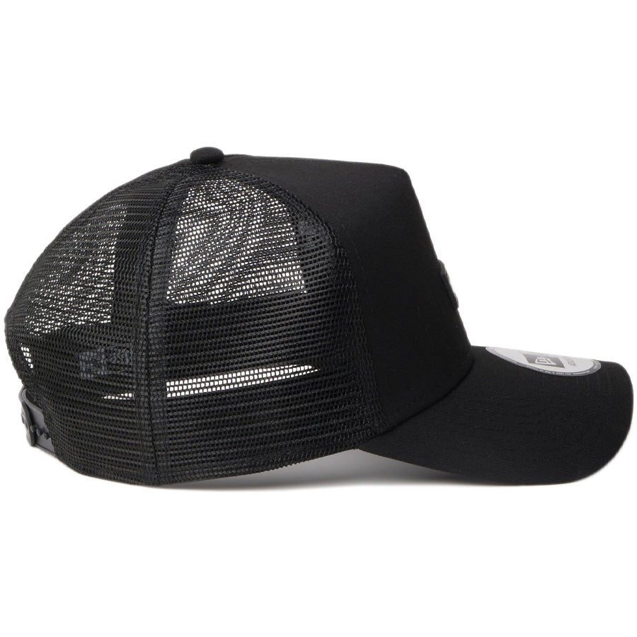 ニューエラ キャップ NEW ERA CAP 9FORTY A-Frame トラッカー Rubber Patch ラバーパッチ NEW ERA 1920 ブラック 14744882 右サイド